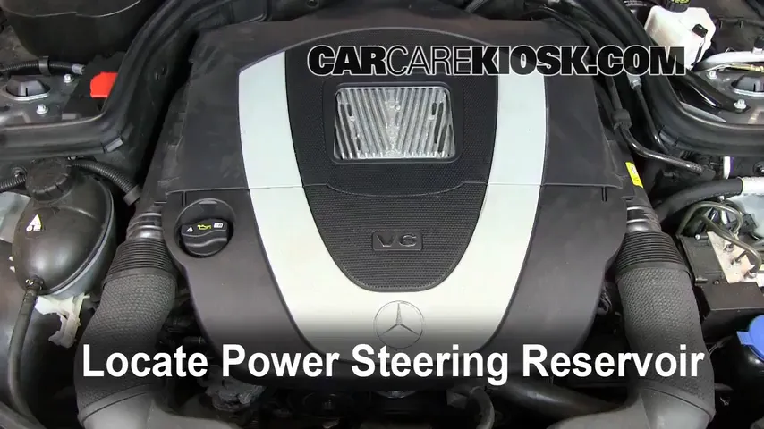 2009 Mercedes-Benz C300 Sport 3.0L V6 Power Steering Fluid Add Fluid